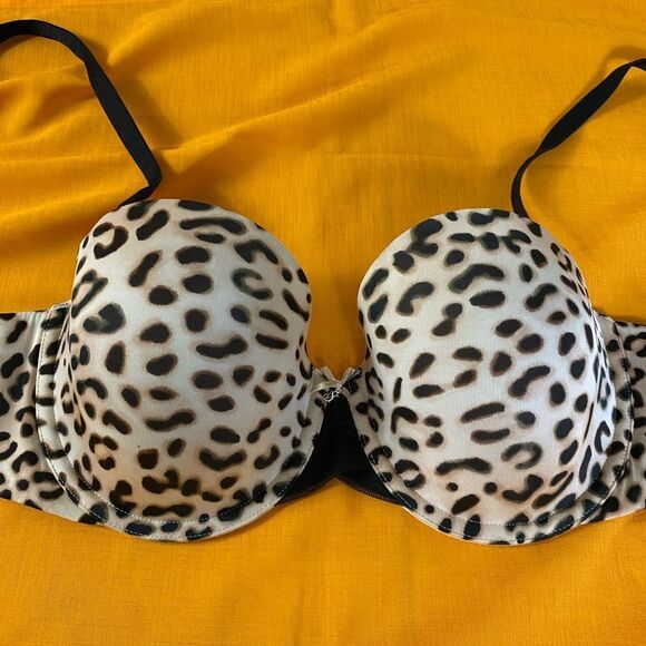 Victoria’s Secret 34D leopard print push up bra brown , black tan - Picture 8 of 8